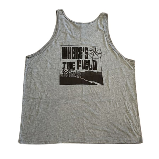 Nebraska Tank Top | Loose, Comfy Fit | Where's The Field | Blue Gray | Perfect Summer Tank Top | Soft Blend