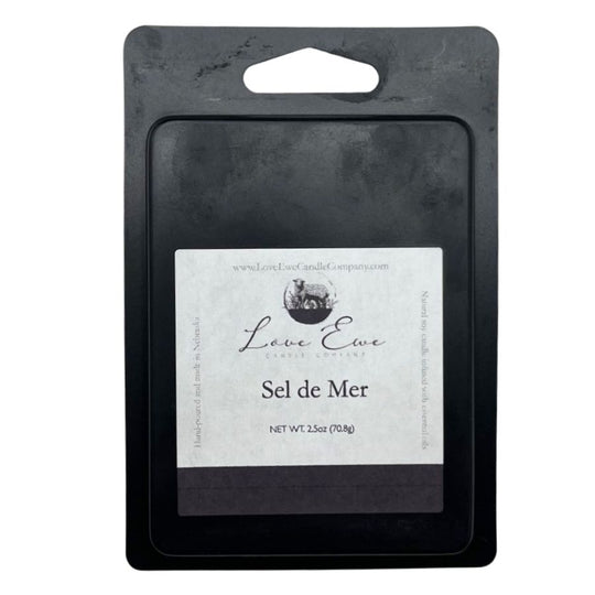 Scented Wax Melt | Sel de Mer Fragrance | 2.5 oz | Cardamom & Citrus Accents | Sea Salt Breeze | Creates A Calming Aroma In Your Living Space