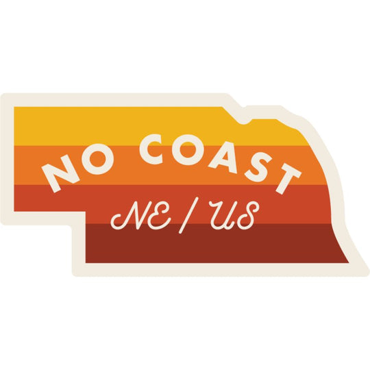 No Coast | NE/US | Weather Resistant Sticker