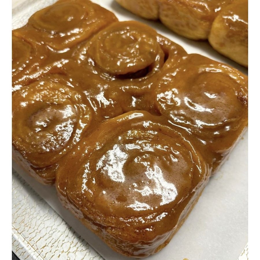 Caramel Cinnamon Rolls | Precooked | Just Reheat | Easy For Busy Families | Gooey Caramel Icing | Warm & Soft Rolls |  12 Pack | Shipping Included