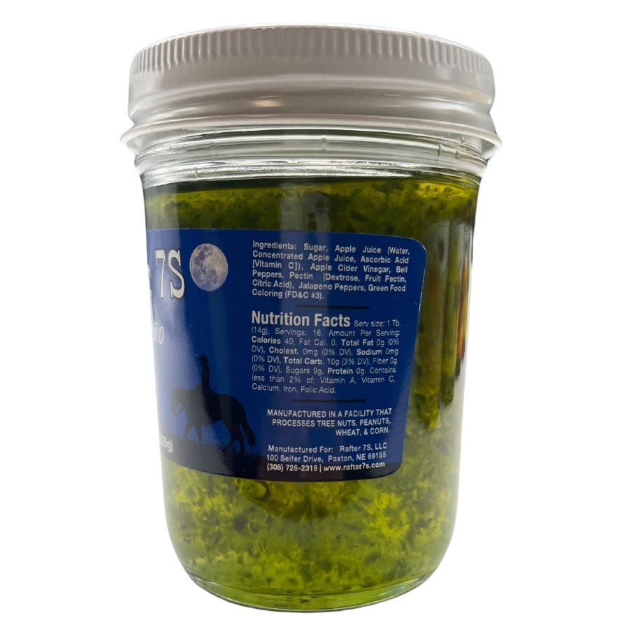 Ingredients & Nutrition Facts For Jalapeno Jelly 