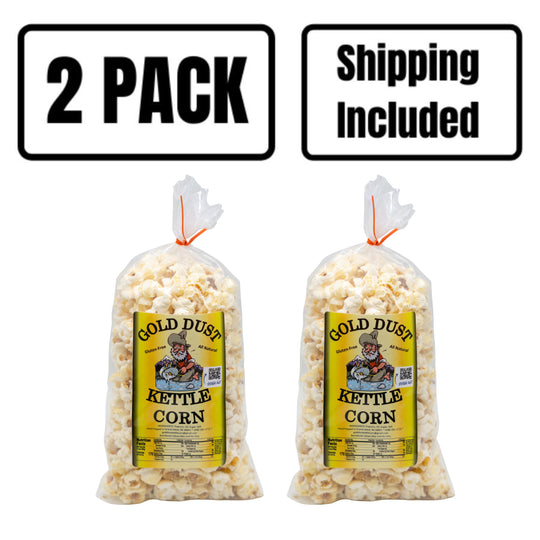 2 Pack Shipping Included Kettle Corn 2.5 oz. Bags