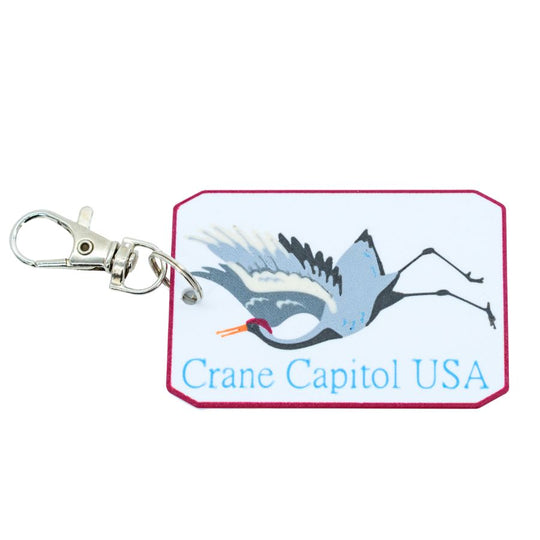 Sandhill Crane Keychain | Black Sheep Productions LLC
