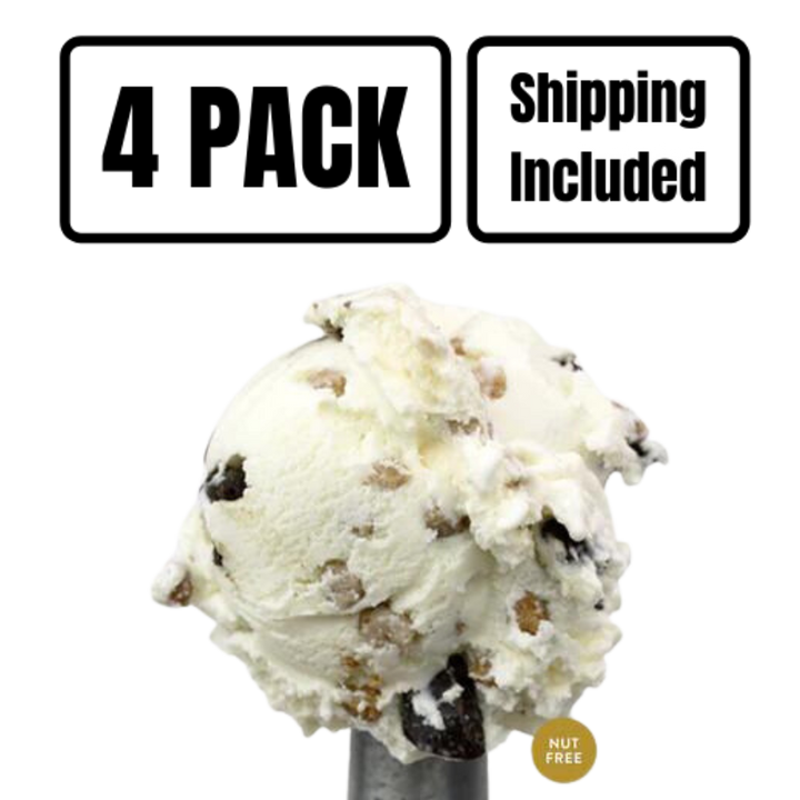 S'mores Ice Cream | One Pint | Nut-Free | Marshmallow Ice Cream, Swirled in Milk Chocolate Chunks And Graham Cracker Crunch | Featured on Shark Tank, Good Morning America, And More! | Women-Owned Business | Nebraska Made | Pack of 4 | Shipping Included