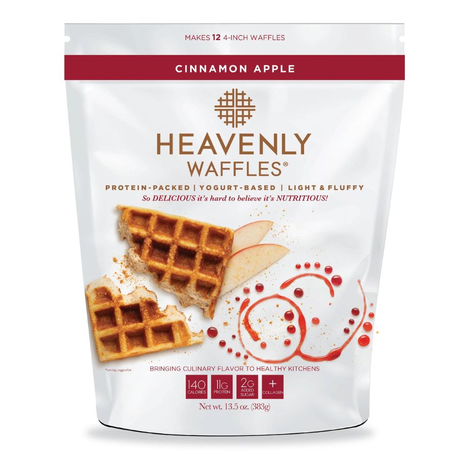 One 13.5 oz. Bag of Cinnamon Apple Heavenly Waffles Mix 