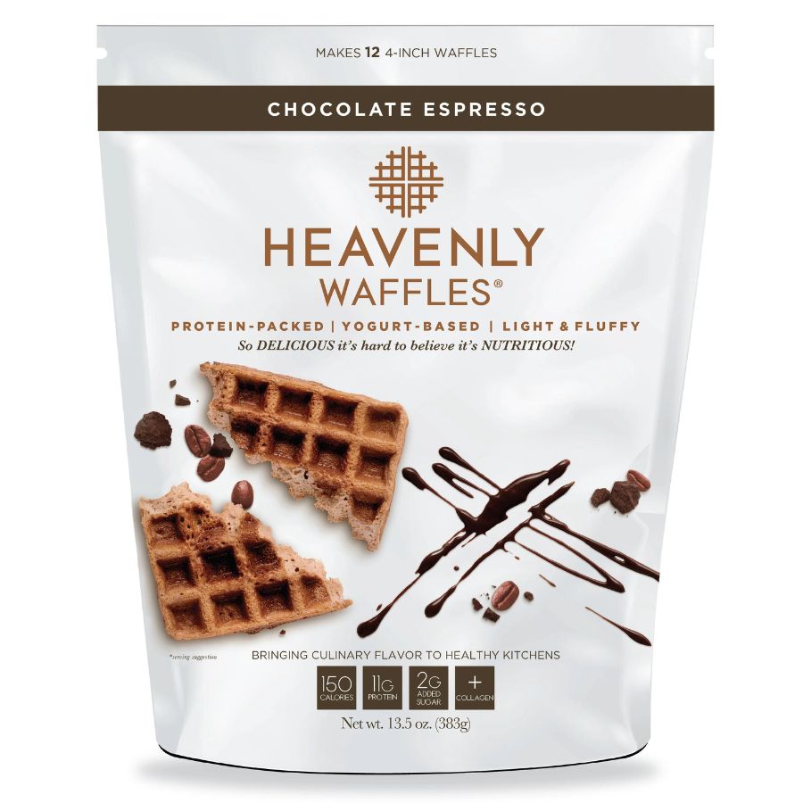 One 13.5 oz. Bag of Chocolate Espresso Heavenly Waffles Mix