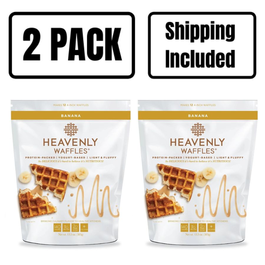Two packages of 13.5 oz. Banana Heavenly Waffles Mix