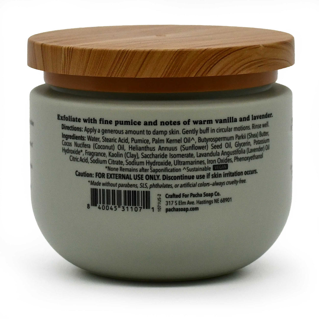 Vanilla & Sage Body Scrub | 15 oz | Pacha Soap Company