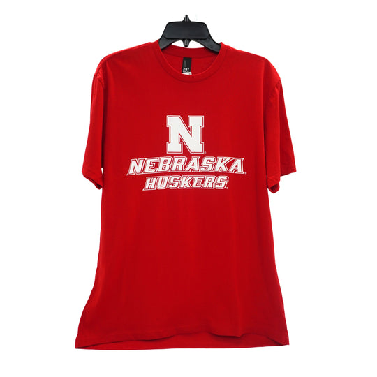 Nebraska Huskers N Unisex T-Shirt | Red | Multiple Sizes | Lou's Sporting Goods | 25N6DT104