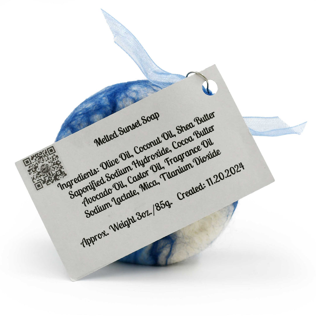 Felt Soap Bar | Washcloth + Soap in One | 3 oz | Whale Tale Soapworks