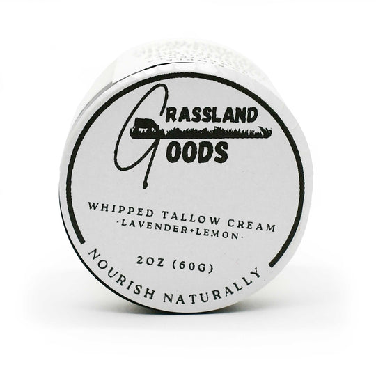 Whipped Tallow Cream | 2 oz | Lavender & Lemon | Grassland Goods