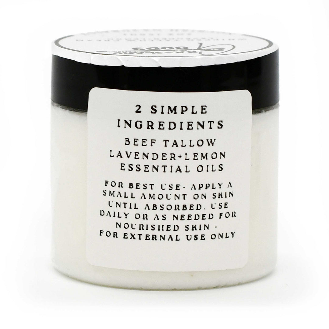 Whipped Tallow Cream | 2 oz | Lavender & Lemon | Grassland Goods
