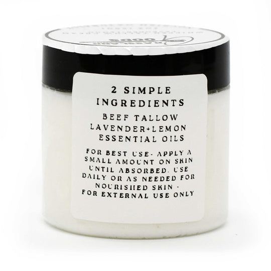 Whipped Tallow Cream | 2 oz | Lavender & Lemon | Grassland Goods