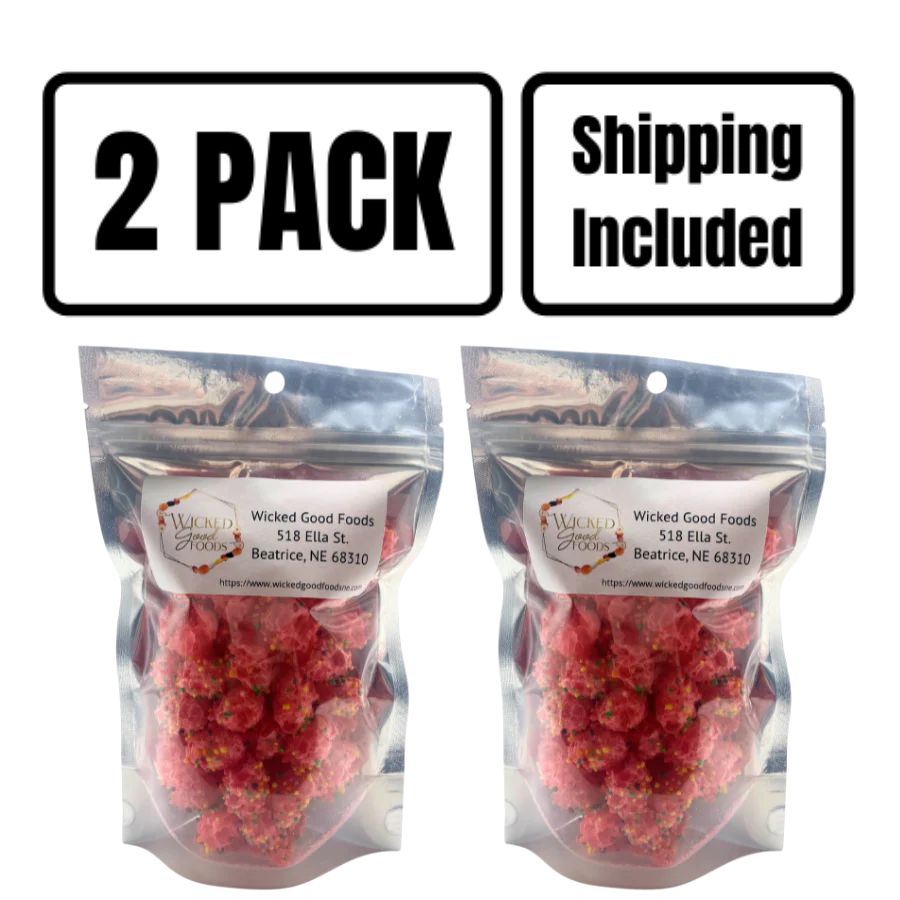 A two pack of Crunchy Clusters on a white background