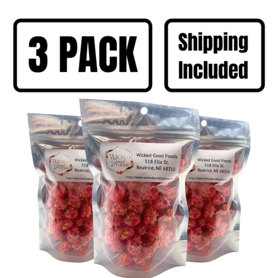 A three pack of Crunch Clusters on a white background