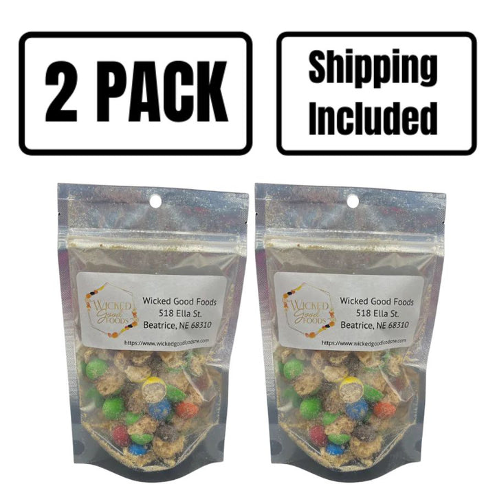 A two pack of Caramel Crunchers on a white background