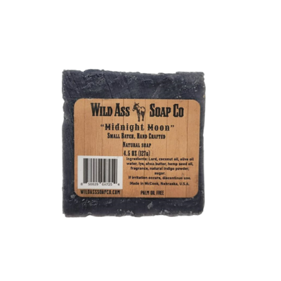 All Natural Bar Soap | 3 Pack | Refreshing Working Man Soap | Palm Oil Free | Midnight Moon Scent | 4.5 oz. Bar
