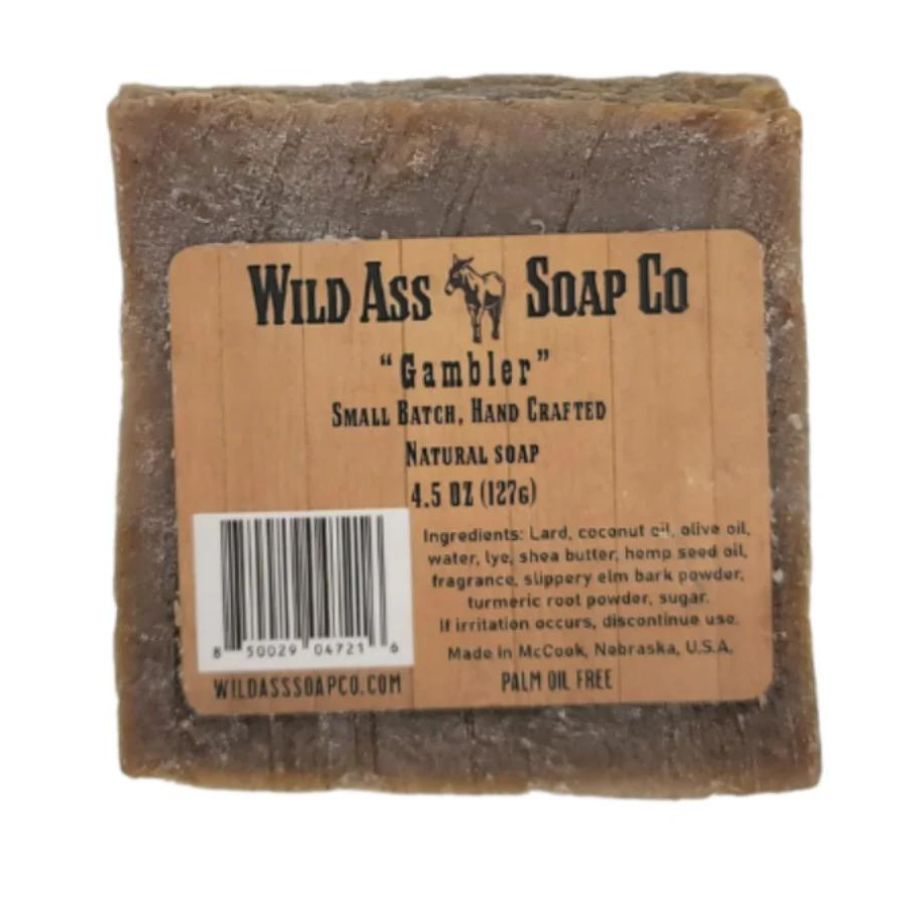 Wild Ass Soap Co: Gambler Soap on a white background