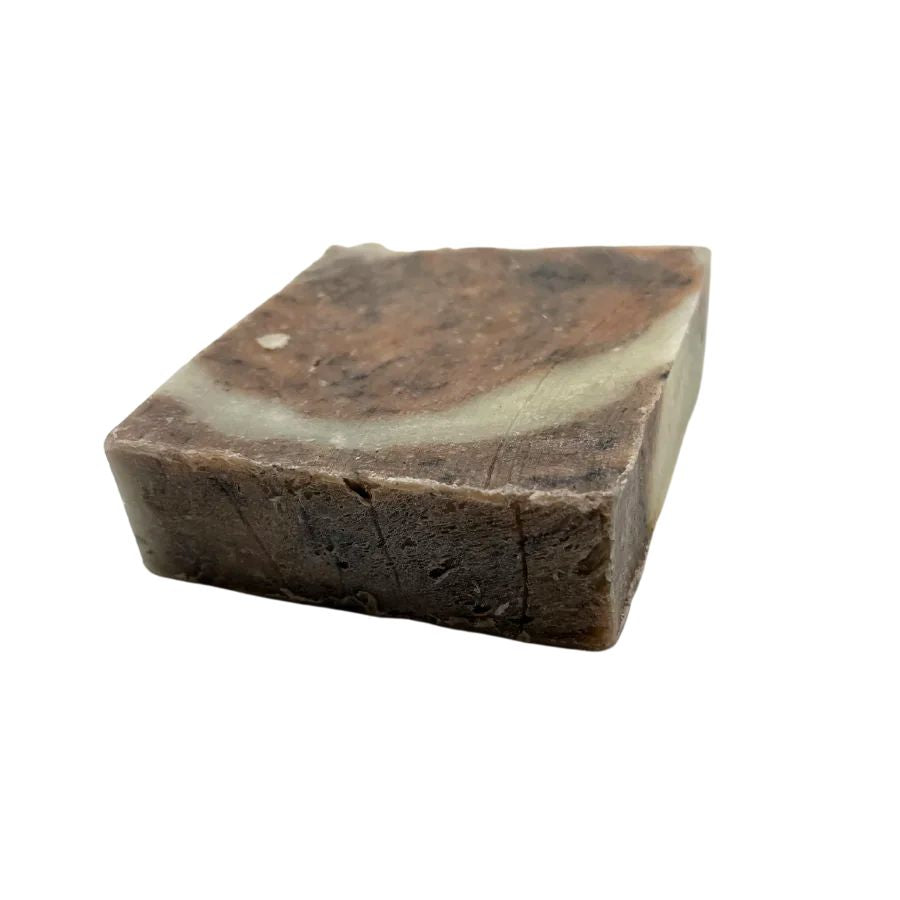 The side of Wild Ass Soap Co: Cow Town Soap on a white background