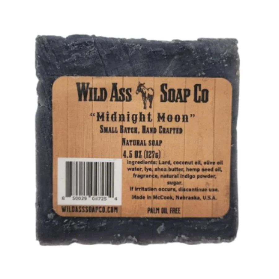 Wild Ass Soap Co: Midnight Moon Soap on a white background