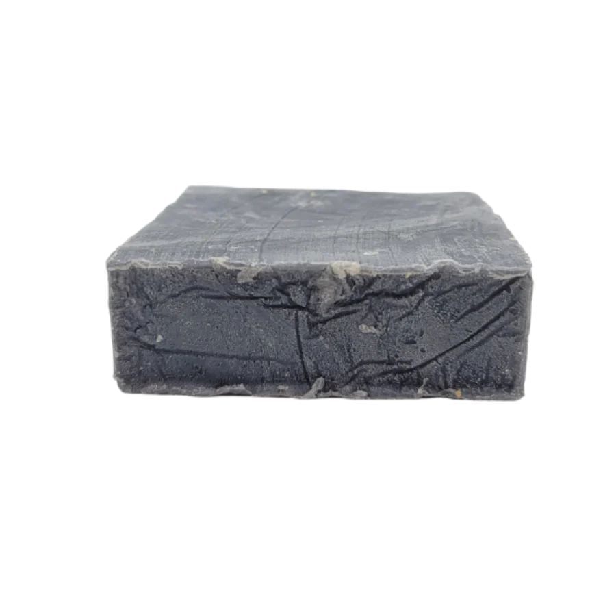 The side of Wild Ass Soap Co: Midnight Moon Soap on a white background