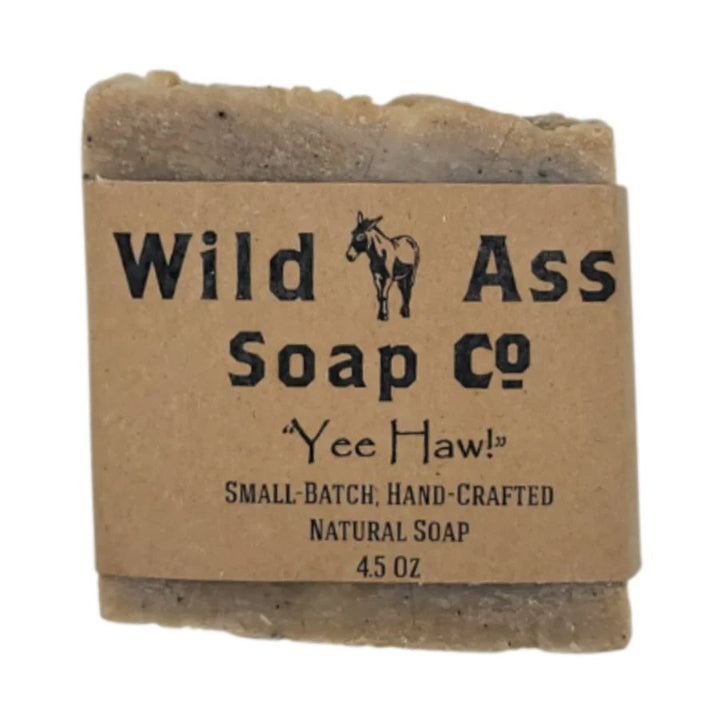 Wild Ass Soap Co: Yee Haw Soap on a white background