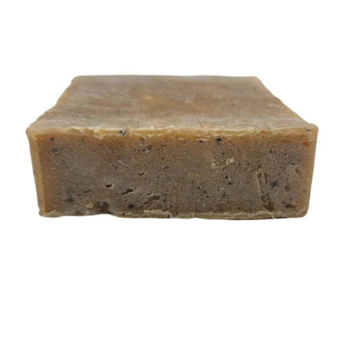 The side of Wild Ass Soap Co: Yee Haw Soap on a white background