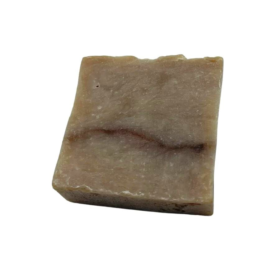 The back of Wild Ass Soap Co: Western Sage Soap on a white background