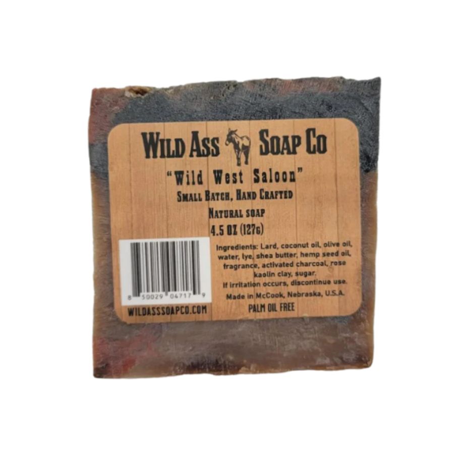 Wild Ass Soap Co: Wild West Saloon Soap on a white background