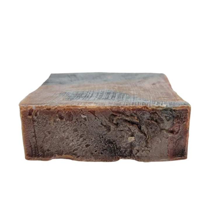The side of Wild Ass Soap Co: Wild West Saloon Soap on a white background