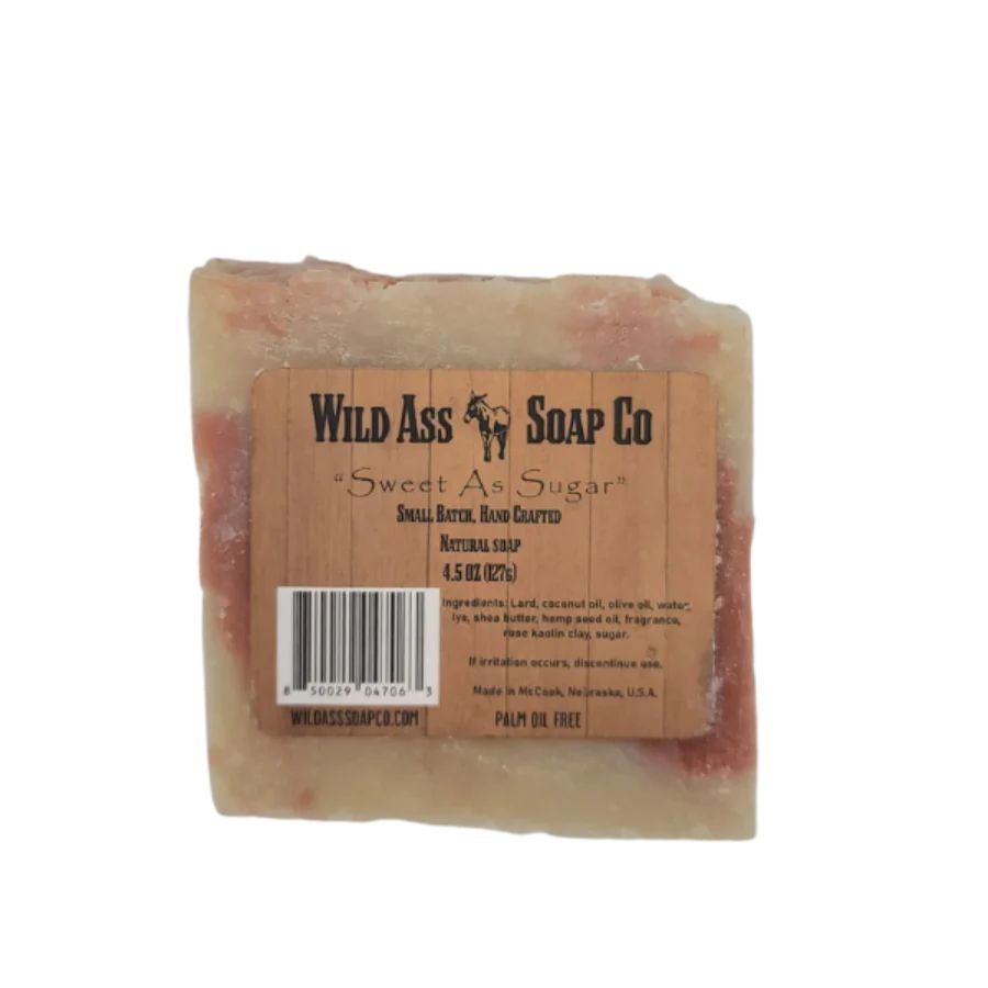 Wild Ass Soap Co: Sweet As Sugar Soap on a white background