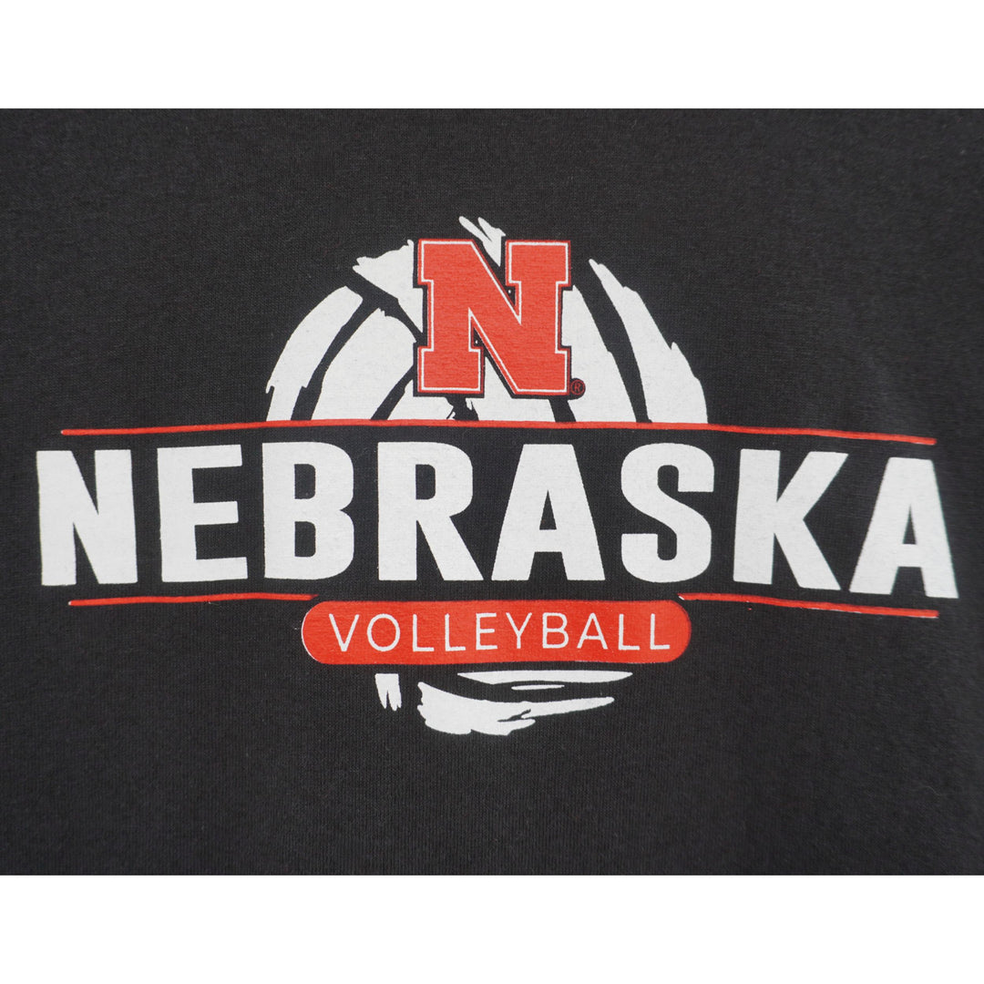 Youth Nebraska Volleyball T-Shirt | Black | Multiple Sizes | Lou's Sporting Goods | 25N7YBT