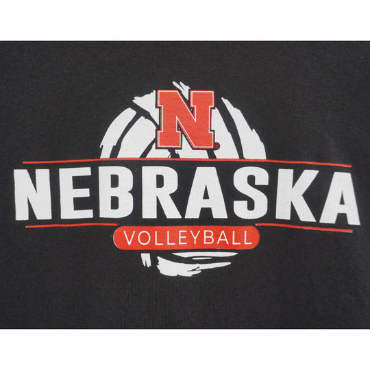 Youth Nebraska Volleyball T-Shirt | Black | Multiple Sizes | Lou's Sporting Goods | 25N7YBT