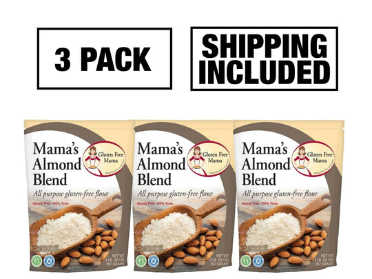 Almond Flour | 2 LB Bag | All Purpose Flour | Light, Non-Gritty Texture | Full Of Fiber | Perfect For Baking | Flour Substitute | Subtle, Nutty Flavor | Gluten Free Mama's | 3 Pack | Shipping Included | 6052