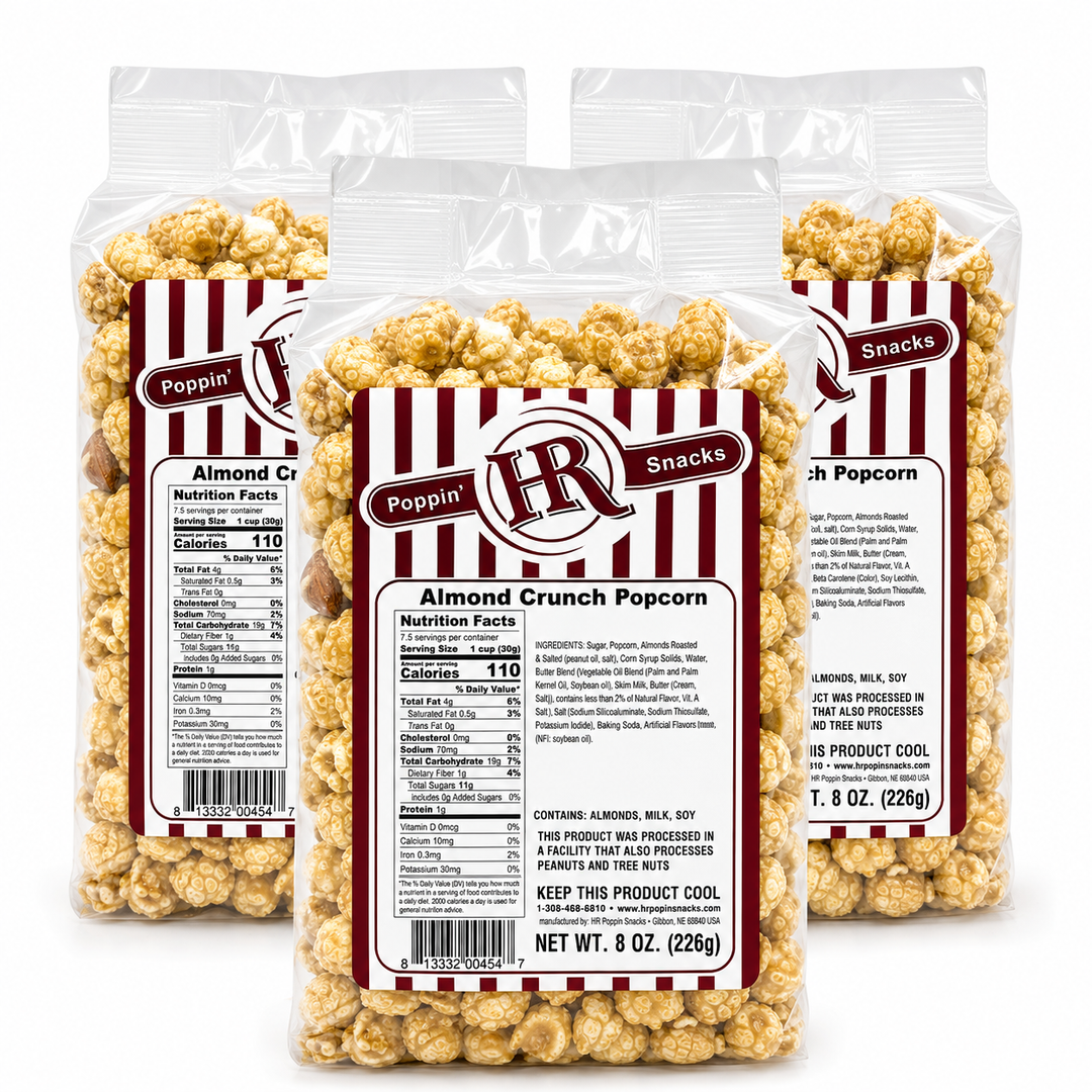 Almond Crunch Popcorn Pack of 3