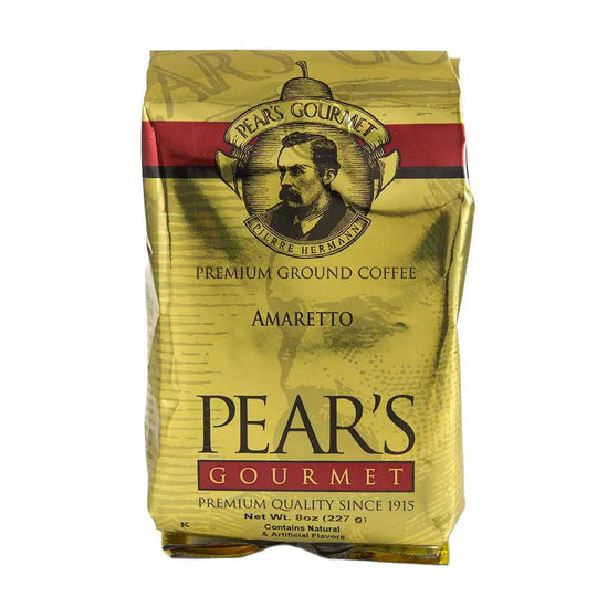 Pear's Amaretto Ground Coffee | Pack of 2 | 8 oz | Brenmar