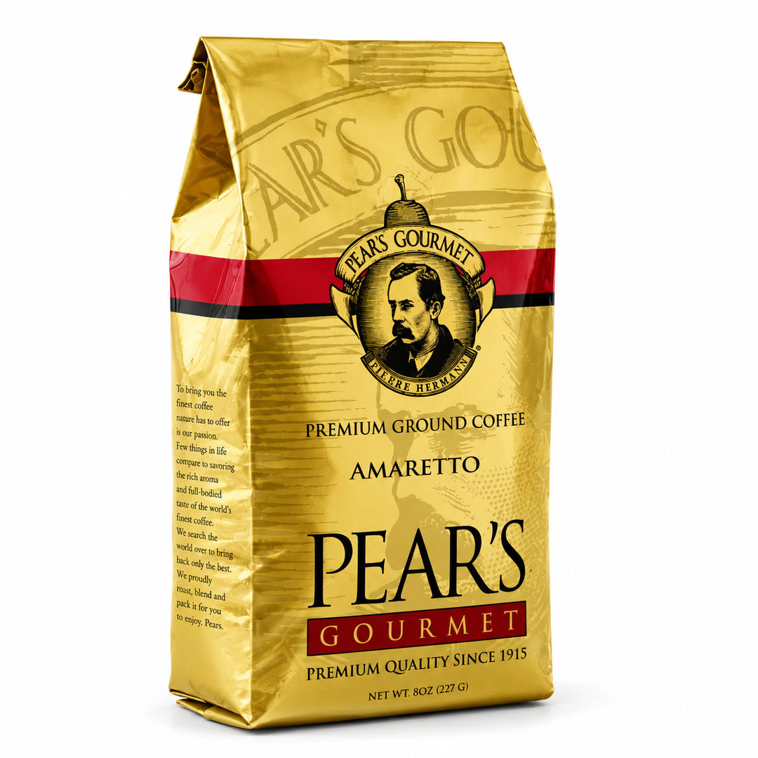 Pear's Amaretto Ground Coffee | Pack of 2 | 24 oz | Brenmar