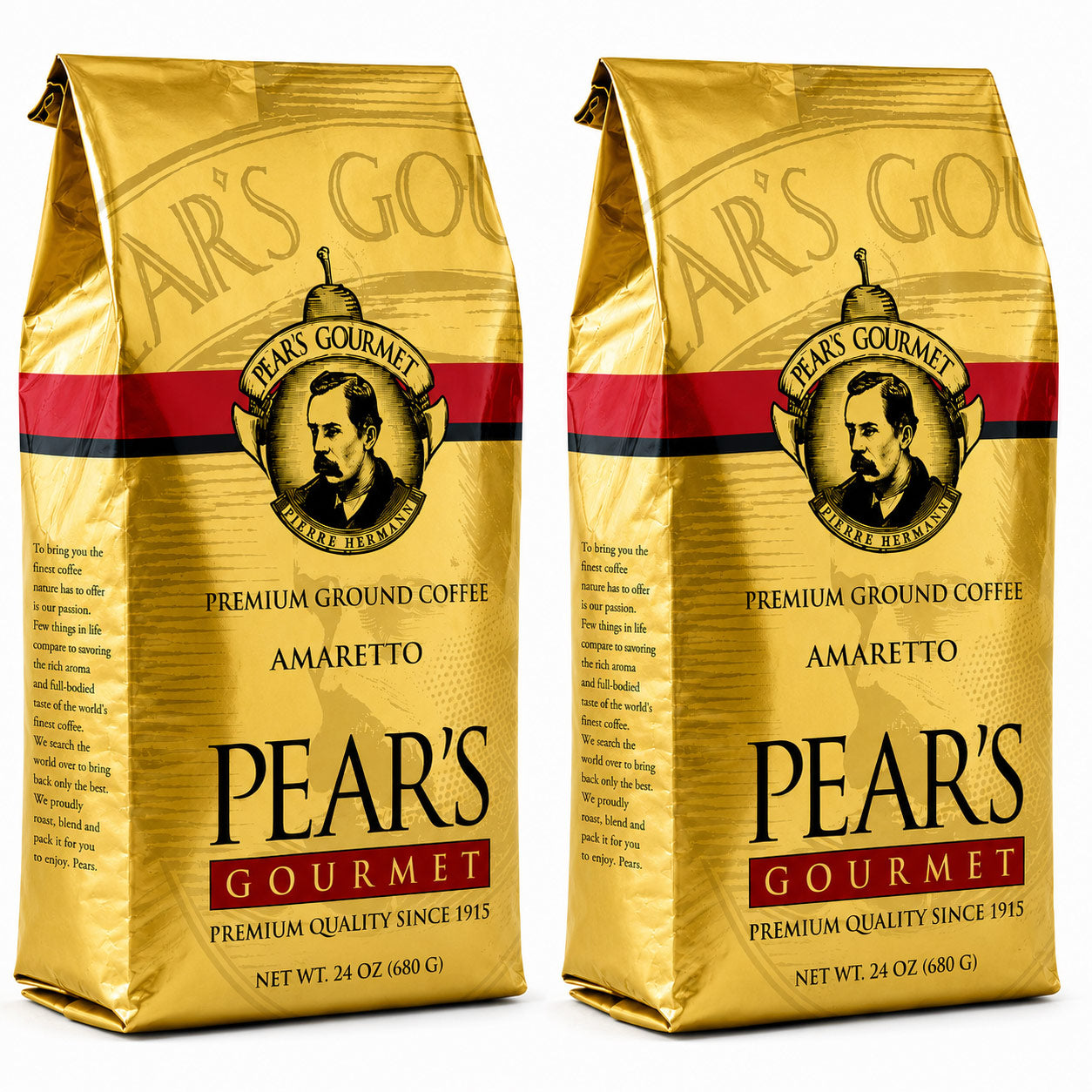 Pear's Amaretto Gourmet Coffee 24 oz