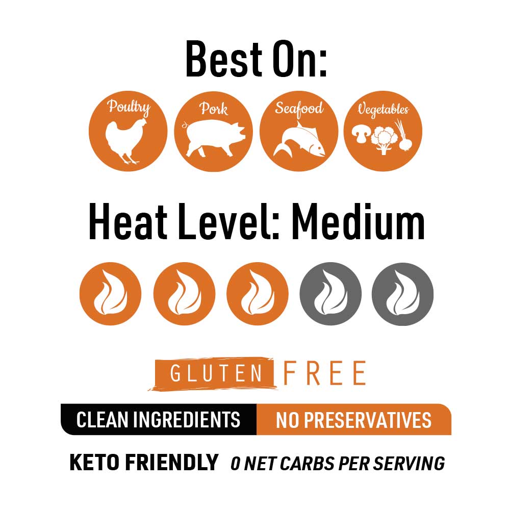 Cajun Keto Friendly Natural BBQ Rub 4 oz | Gluten Free | Hickman's Fat Boy BBQ