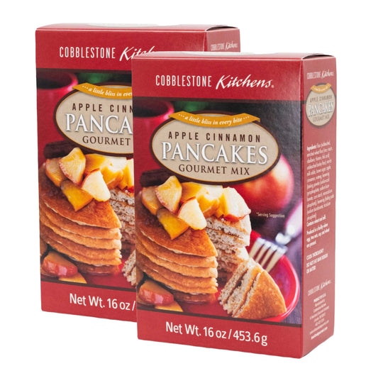 Apple Cinnamon Pancake Mix | Pack of 2 | 16 oz | Cobblestone Kitchen