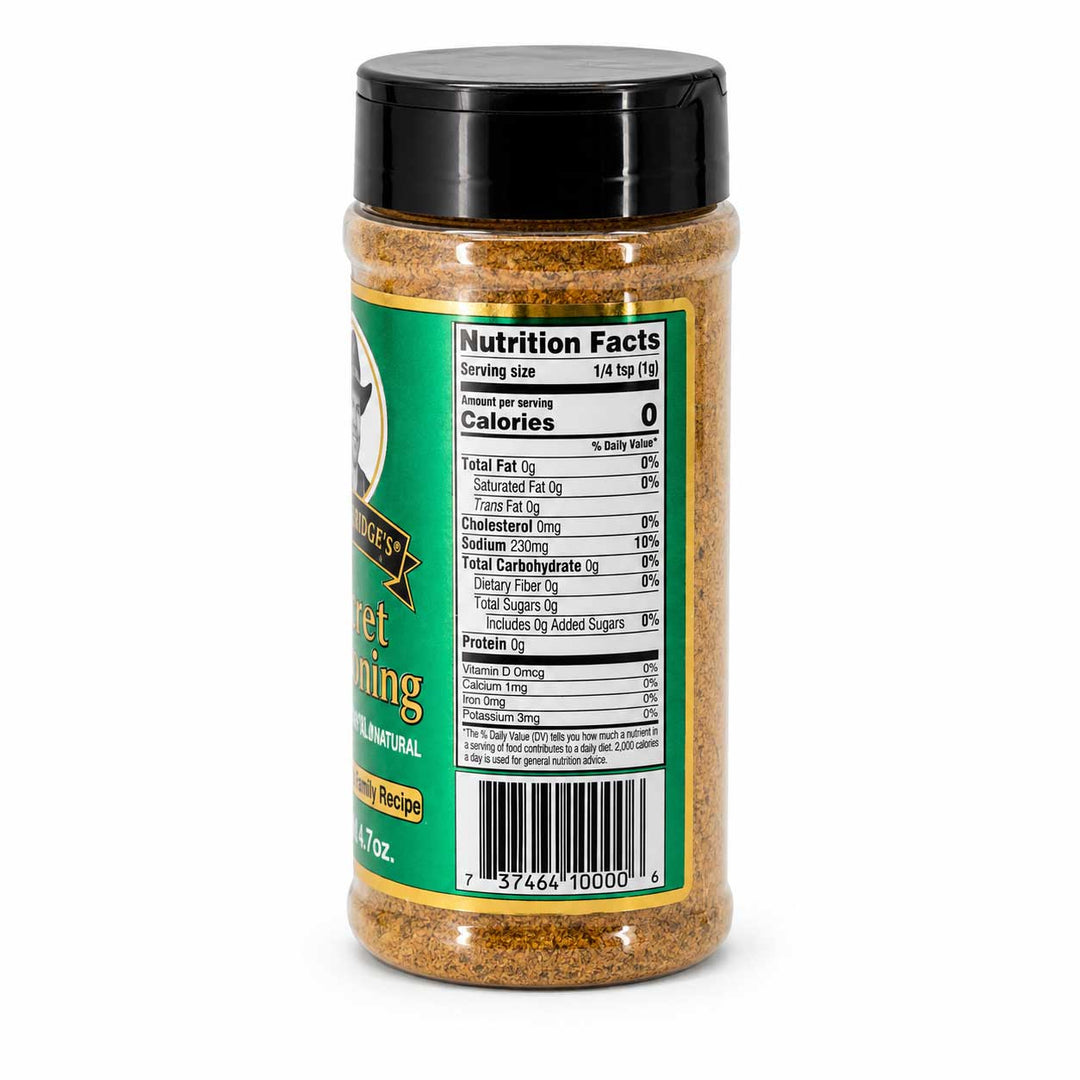 A 16 oz plastic shaker bottle of Sweet and Sour Chicken Marinade, showing the back of the label with nutrition facts and a barcode, on a white background.