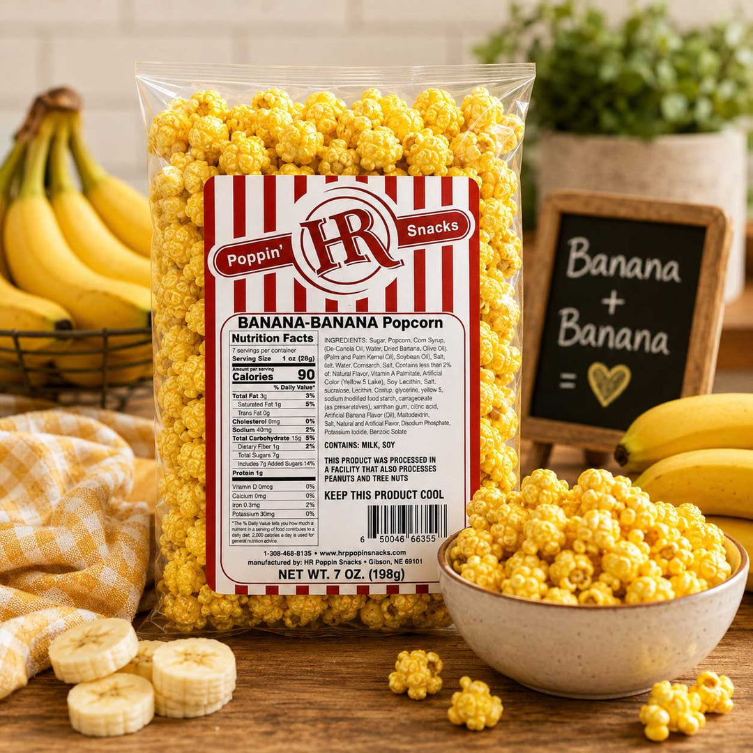 Banana popcorn in a kitchen