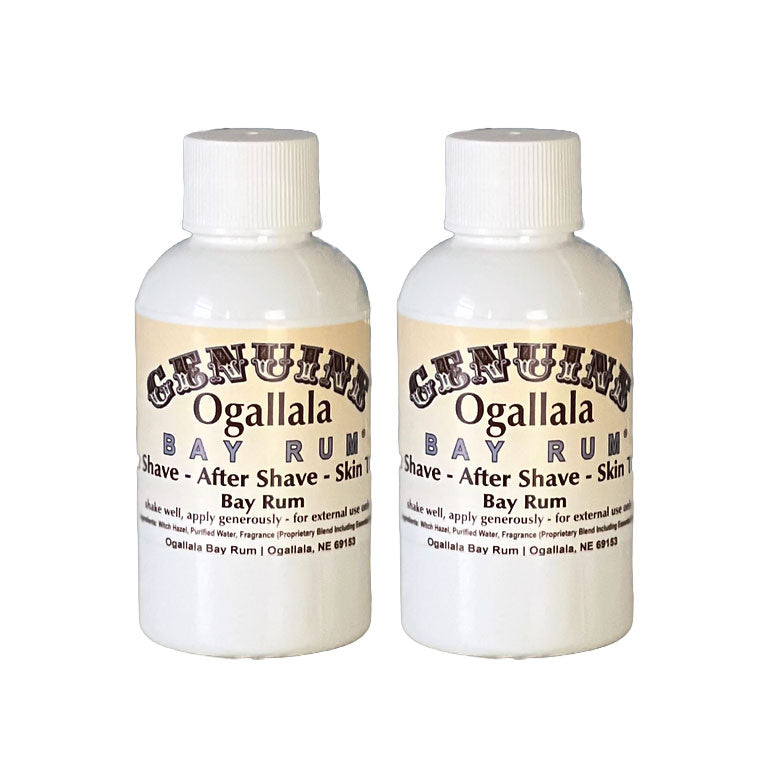 Bay Rum Scented Aftershave | Pack of 2 | Multiple Sizes | Ogallala Bay Rum