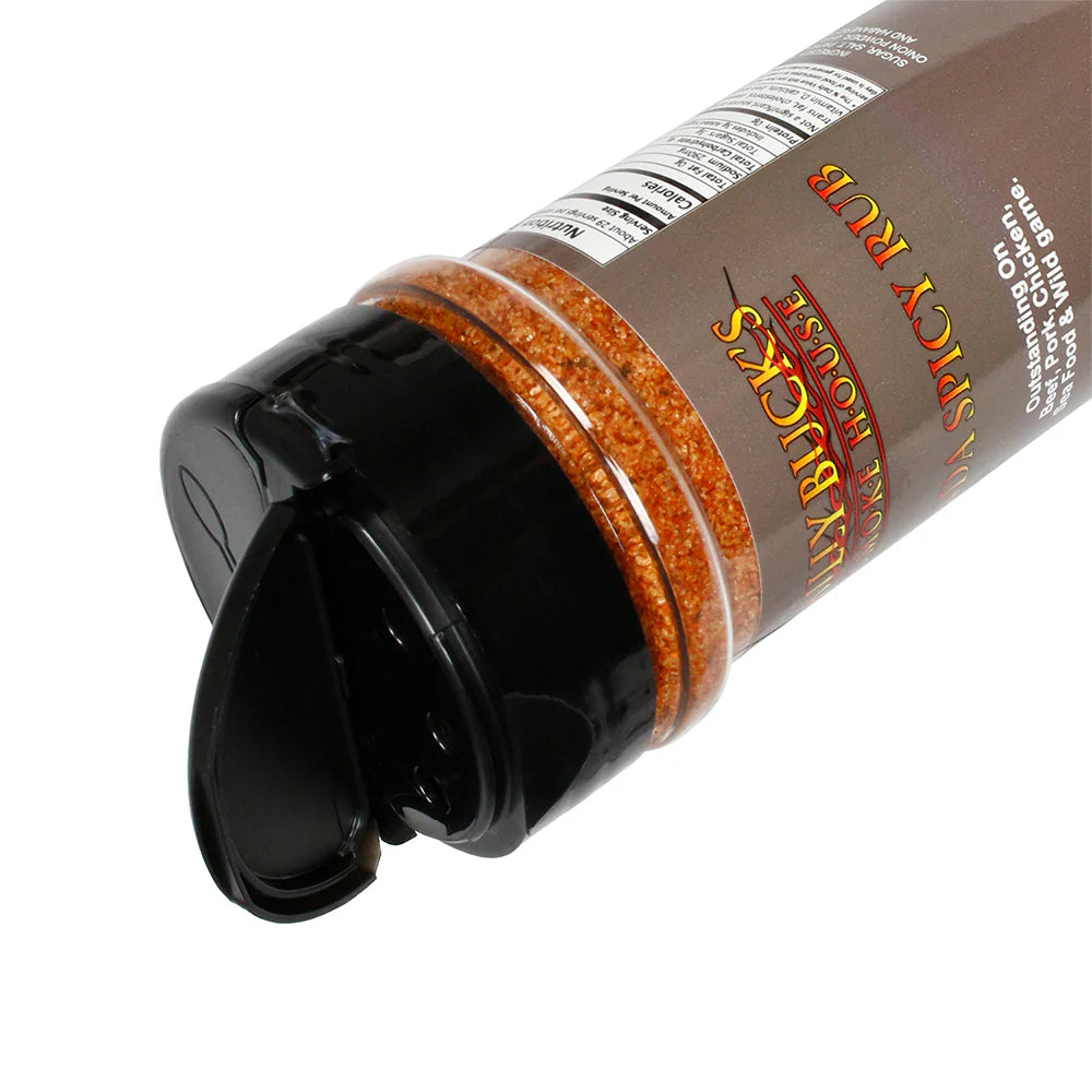 Billy Buck's Smoke House Kinda Spicy Rub shaker