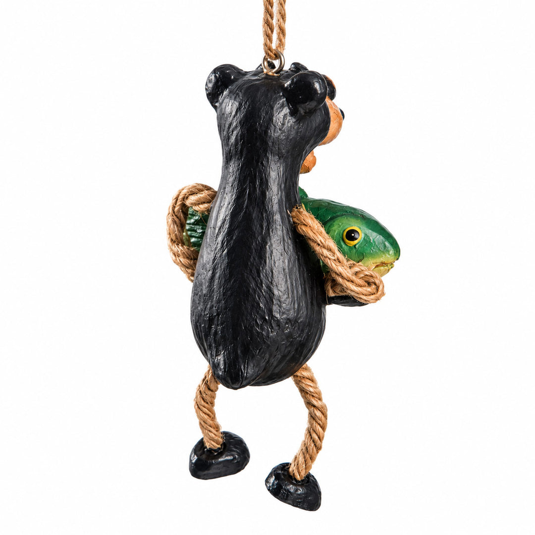 Bear Holding Fish Ornament