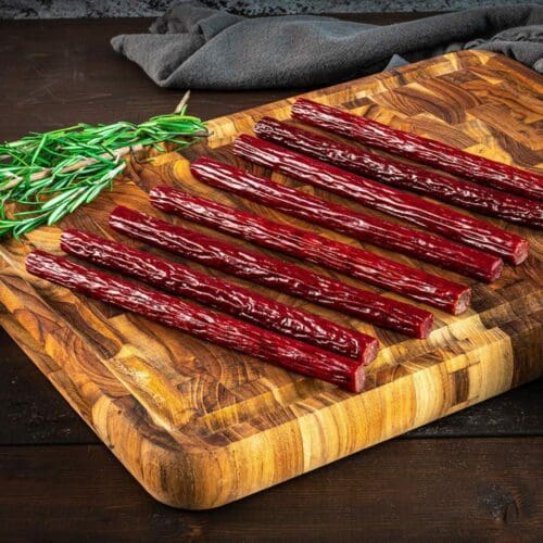 Sweet & Spicy Beef Stick | 1.25 oz. | Tender Beef Jerky Coated In Savory Teriyaki & Red Pepper Flakes | Cooked To Perfection | Easy, Quick On-The-Go Snack | High Protein | Nebraska Beef | 6 Pack | Shipping Included