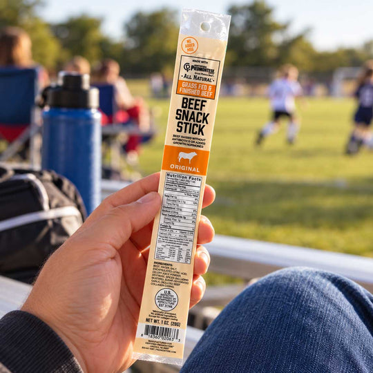 Beef Snack Stick at soccer game