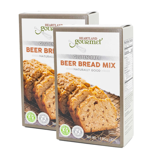Gluten Free Beer Bread Mix | Pack of 2 | 16 oz | Heartland Gourmet | 2029