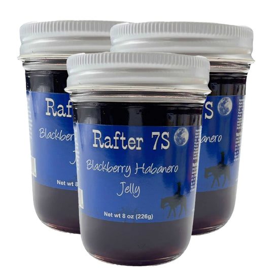 Blackberry Habanero Jelly | Pack of 3 | 8 oz | Rafter 7S
