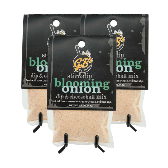 Blooming Onion Dip & Cheeseball Mix | Pack of 3 | 1.5 oz | GB's Kitchen